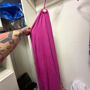 Size Small Old Navy Pink Maxi Halter Dress